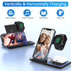 18W Fast Wireless Charger – 3-in-1 Charging Station for iPhone 16/15/14/13/12/11/Pro Max/Plus, Apple Watch Series SE/10/9/8/7/6/5/4/3, and AirPods Pro/3/2 (Includes QC3.0 Adapter)