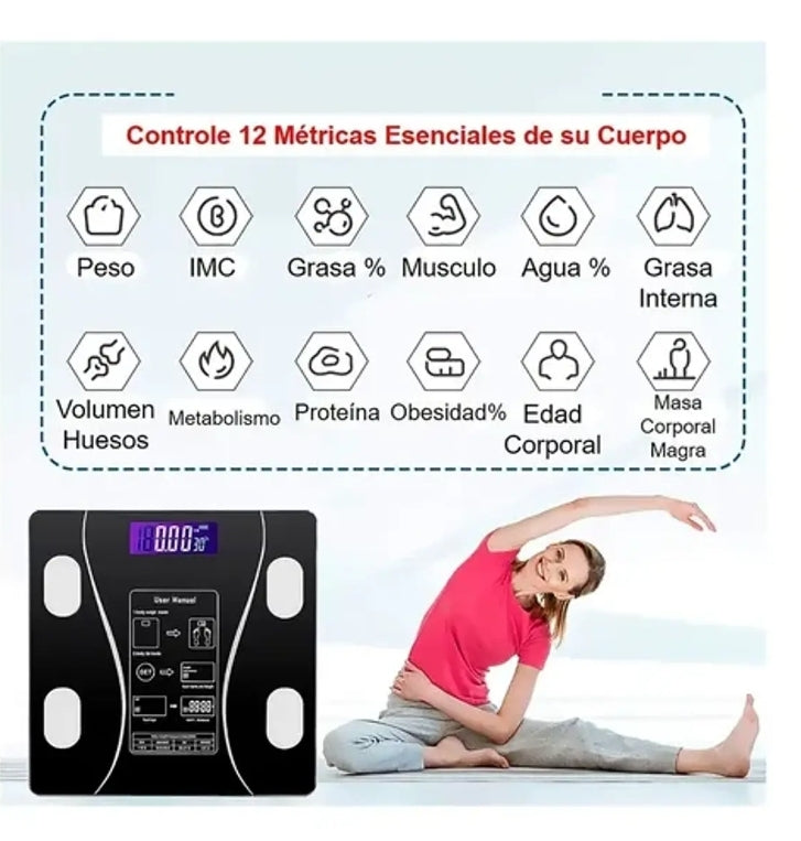 Balanza Corporal Digital Smart | Mide tu Peso y Salud en un Solo Toque