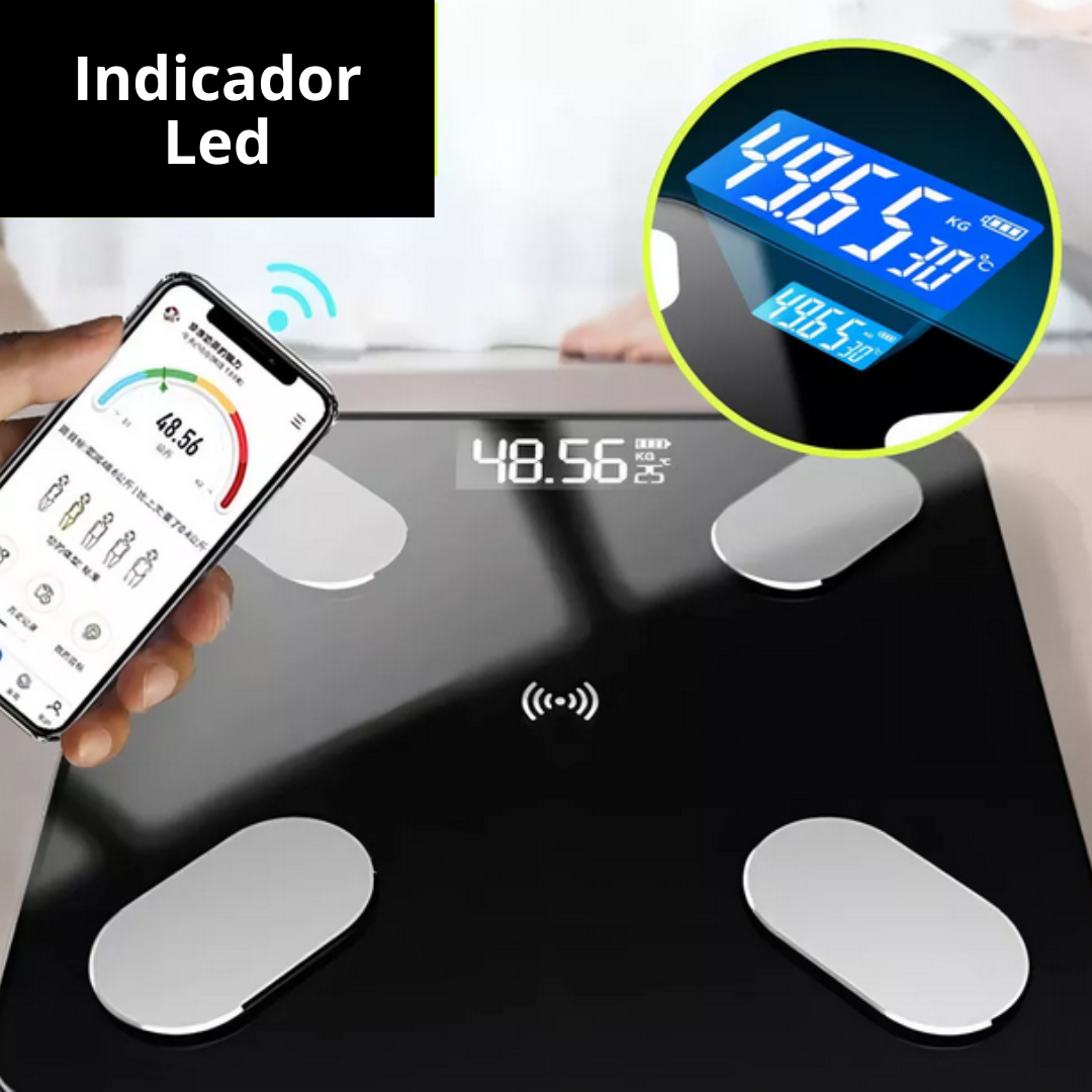Balanza Digital Inteligente con Bluetooth y Análisis Corporal