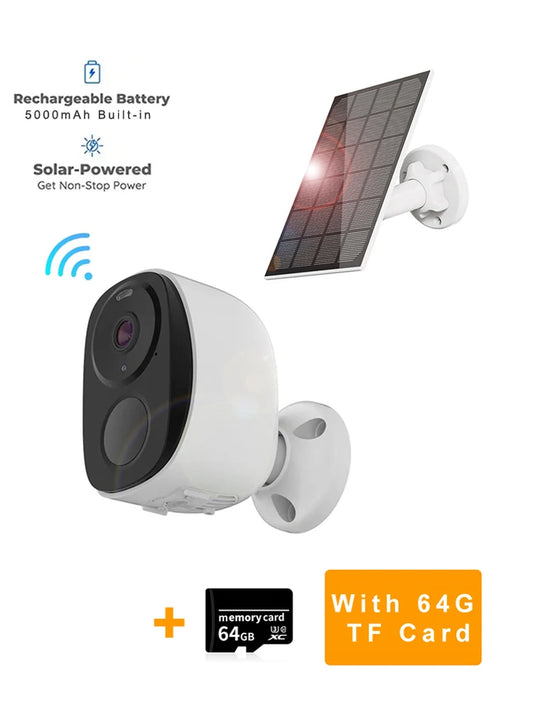 Security Cameras Wireless Outdoor, 2K 3MP Battery Powered Wifi Security Camera with Spotlight Siren, 2-Way Audio, Waterproof