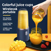 Portable Wireless Electric Juicer Blender - 6 Blades, USB Rechargeable, 400ml