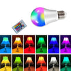 Smart RGB LED Light Bulb E27 - 4W/15W with IR Remote for Home & Events