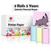 3 Rolls Self-Adhesive Transparent Thermal Paper for T02 - Ideal for DIY Labels, Photos, Texts, and Study Notes