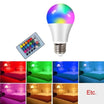 Smart RGB LED Light Bulb E27 - 4W/15W with IR Remote for Home & Events