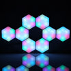 Transform Your Space with Hexagon RGB LED Wall Lights - Smart App Control, DIY Modular Panels for Game Rooms, Living Rooms & Parties - 8 Pack