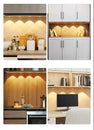 Ultra Thin LED Under Cabinet Lighting With Motion Sensor, USB Rechargeable