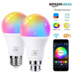 7W E27 Smart WiFi LED Bulb – RGB & White, Dimmable, Voice-Controlled with Alexa & Google, Color-Changing Light