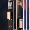 3D Face Recognition Biometric Fingerprint Smart Door Lock With Camera For Front Door - Smart Home