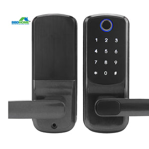 Bluetooth Electronic Biometric Fingerprint Smart Door Lock Handle Doors Password Key IC Card (Office)