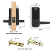 Bluetooth Electronic Biometric Fingerprint Smart Door Lock Handle Doors Password Key IC Card