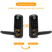 Bluetooth Electronic Biometric Fingerprint Smart Door Lock Handle Doors Password Key IC Card