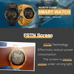 2020 NEW Smart Watch Sport Men Women Digital Smartwatch Fitness Tracker Waterproof Smart Watches Black/Yellow for NORTH EDGE