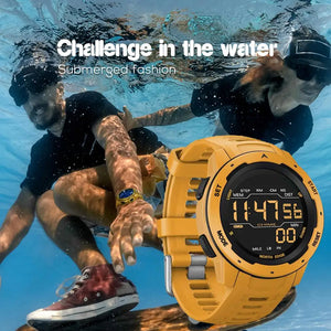 2020 NEW Smart Watch Sport Men Women Digital Smartwatch Fitness Tracker Waterproof Smart Watches Black/Yellow for NORTH EDGE