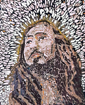 Obra de arte mosaico: Buscando la santidad
