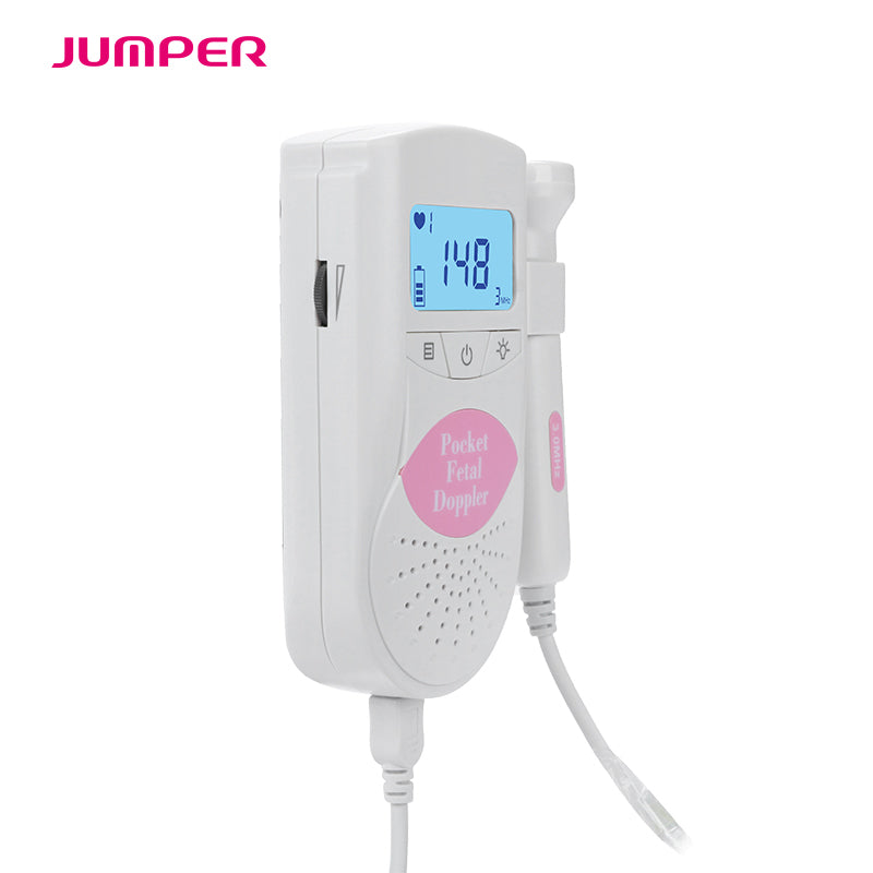 Medical JPD-100S6 LCD Handheld Fetal Doppler: Prenatal Baby Heartbeat Monitor & Ultrasound Machine