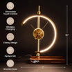 Lights Wireless Charging LED Table Lamp Modern Clock Lamp (Office)