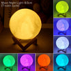 8CM Starry Moon Lamp – Battery-Powered LED Night Light with Wooden Stand – Perfect Bedroom Décor and Kids' Gift