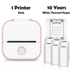 Mini Thermal Printer T02 - Portable Bluetooth Pocket Printer for Stickers, Photos, and Notes