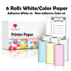 3 Rolls Self-Adhesive Transparent Thermal Paper for T02 - Ideal for DIY Labels, Photos, Texts, and Study Notes