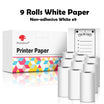 3 Rolls Self-Adhesive Transparent Thermal Paper for T02 - Ideal for DIY Labels, Photos, Texts, and Study Notes