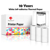 3 Rolls Self-Adhesive Transparent Thermal Paper for T02 - Ideal for DIY Labels, Photos, Texts, and Study Notes