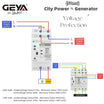 G2R Din Rail 2P 4P ATS Dual Power Automatic Transfer Switch Electrical Selector Switches Uninterrupted Power 25A 40A 63A