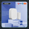 Sensor Detector sistema de alarma de seguridad para el hogar Smart Life Tuya aplicación remota Control MOES Tuya ZigBee/Wifi inteligente ventana puerta