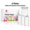 3 Rolls Self-Adhesive Transparent Thermal Paper for T02 - Ideal for DIY Labels, Photos, Texts, and Study Notes