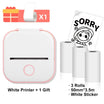 Mini Thermal Printer T02 - Portable Bluetooth Pocket Printer for Stickers, Photos, and Notes