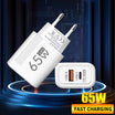 65W GaN USB-C Charger – Ultra-Fast Charging for iPhone, Samsung & More