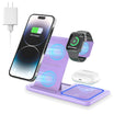 18W Fast Wireless Charger – 3-in-1 Charging Station for iPhone 16/15/14/13/12/11/Pro Max/Plus, Apple Watch Series SE/10/9/8/7/6/5/4/3, and AirPods Pro/3/2 (Includes QC3.0 Adapter)