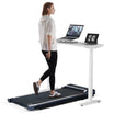 2-in-1 Under Desk Walking Pad Treadmill – Compact, Quiet, & Lightweight with Remote Control | Perfect for Home & Office Workouts | 0.6-3.8 MPH Speed Range